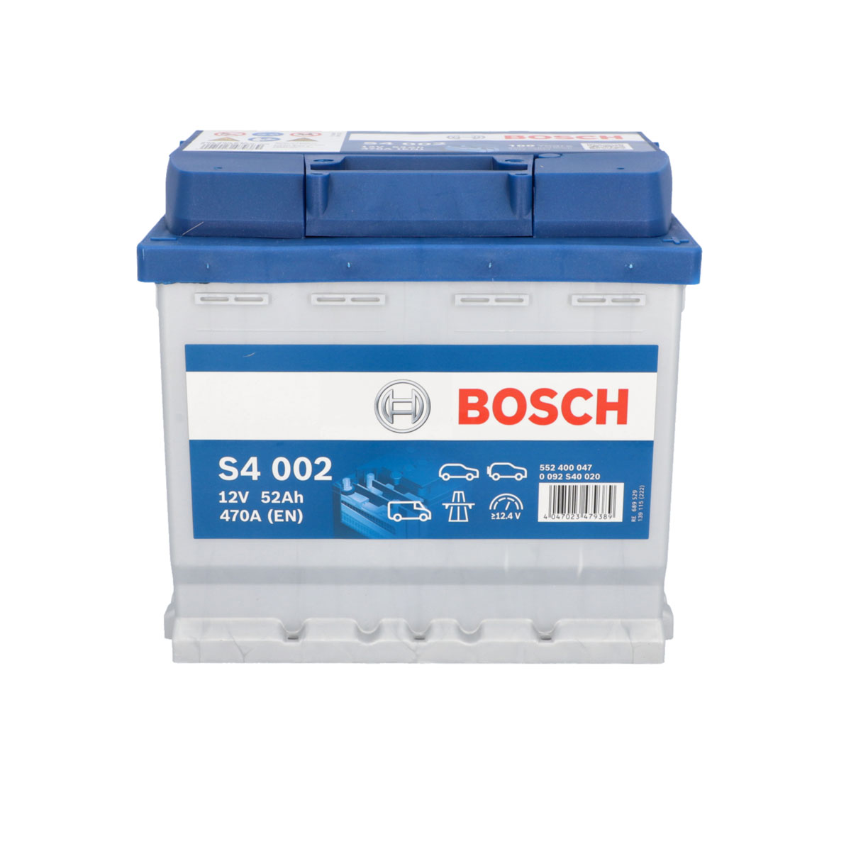 Bosch Autobatterie S4 SLI 52Ah/470A Bild 1