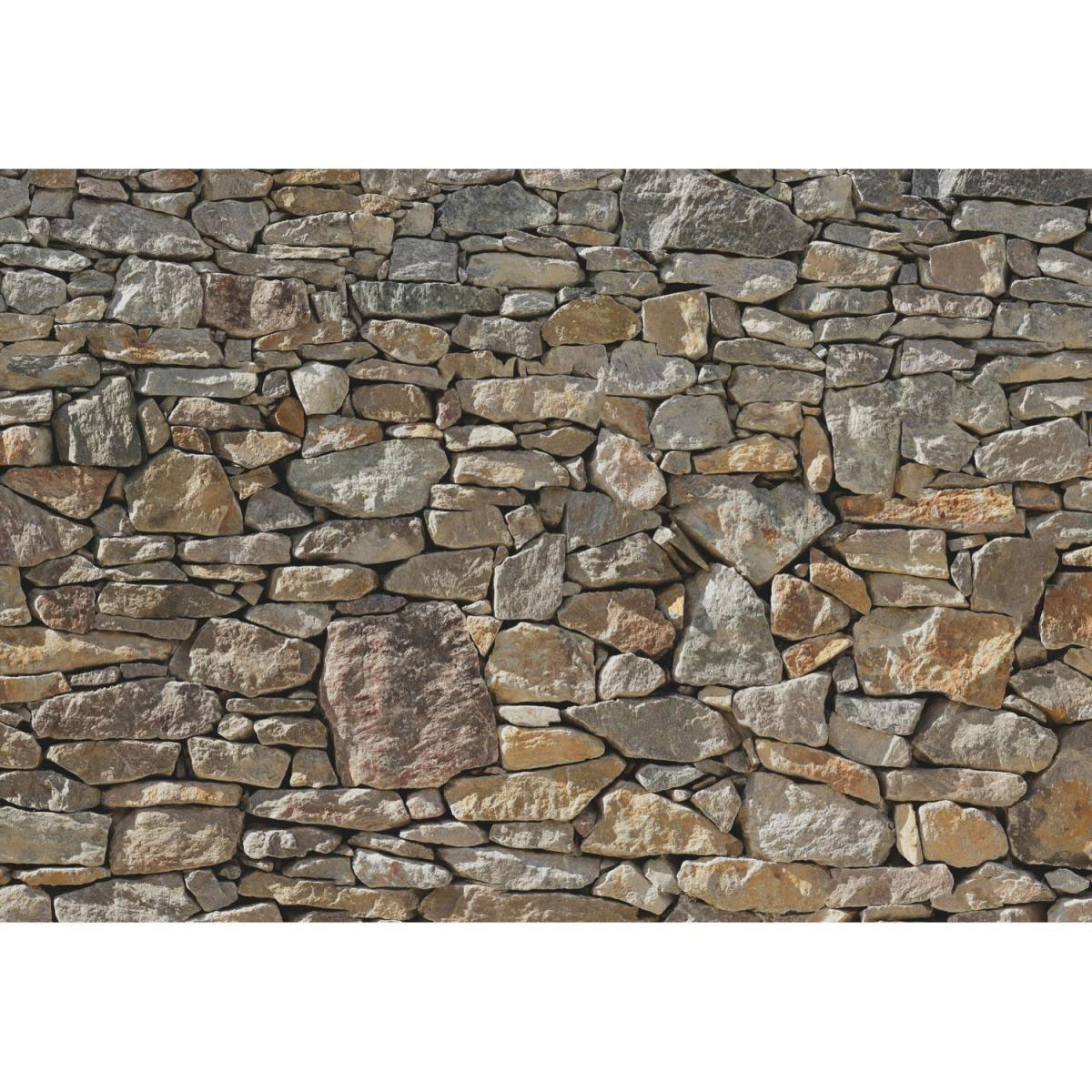 Komar Papier-Fototapete Stone Wall 8-teilig 368 x 254 cm Bild 1