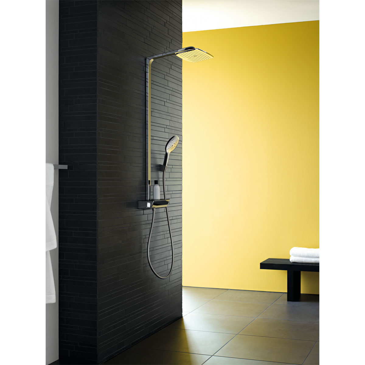 Hansgrohe  Duschsystem 360 Raindance E 1 Strahlart mit Thermostat Weiß/Chrom Bild 2