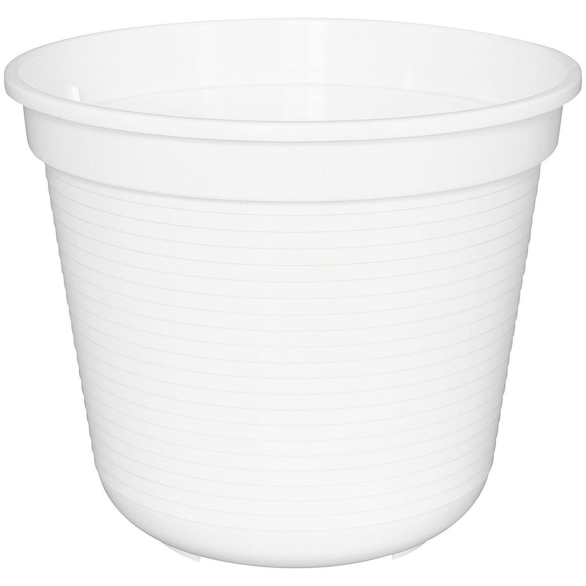 Geli Blumentopf Kunststoff 26 cm weiß