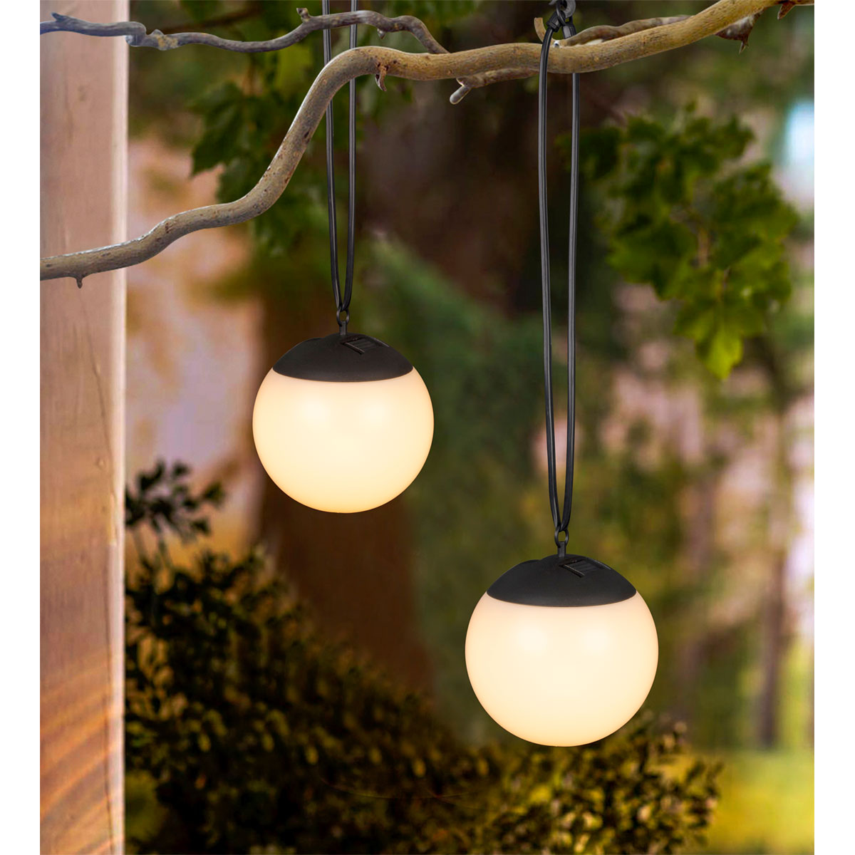 Flector SolarPendelleuchte Aurora inkl Akku 9 warmweiße LED 701161