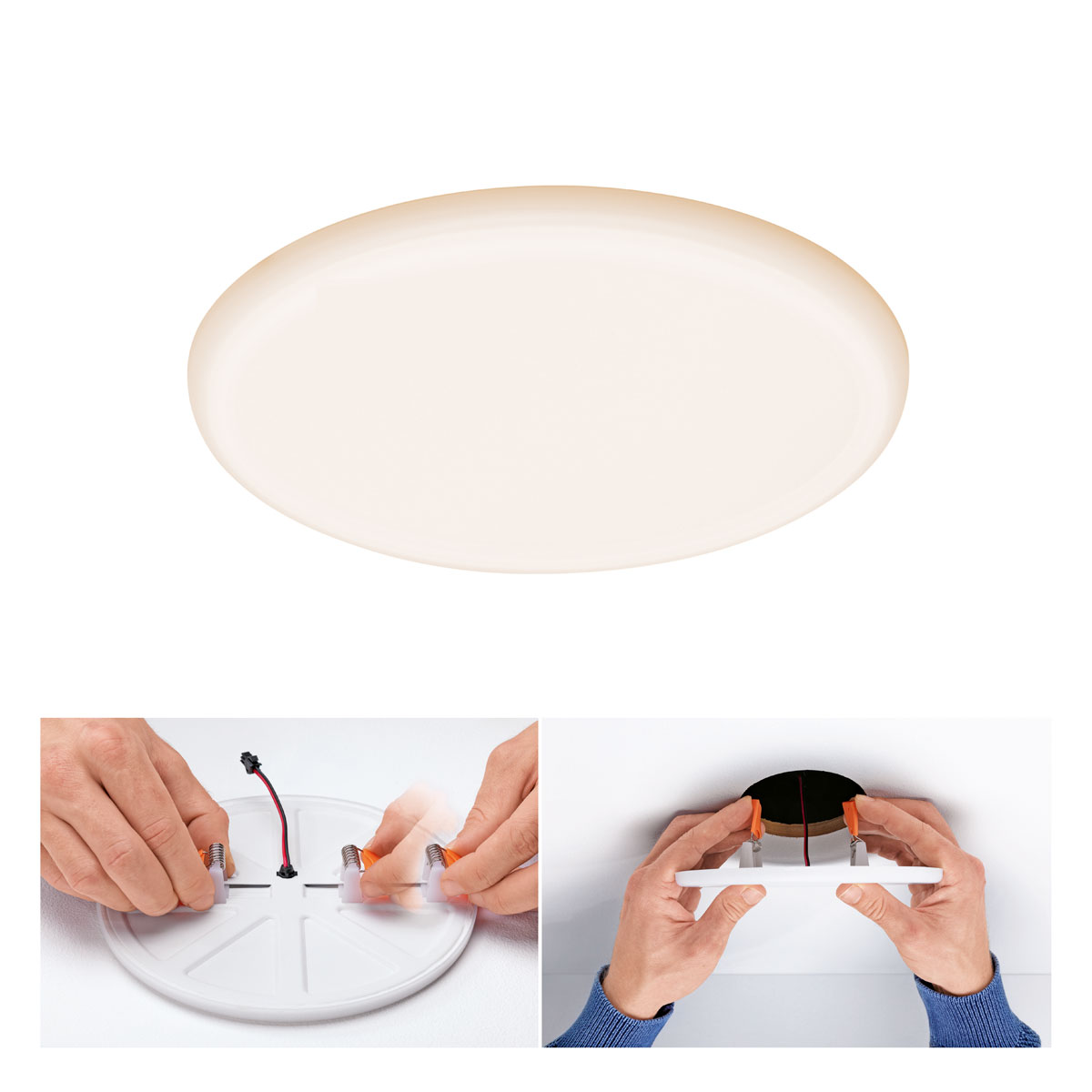 Paulmann LED-Deckenleuchte Veluna VariFit Durchmesser 21,5 cm 3000K weiß Bild 4