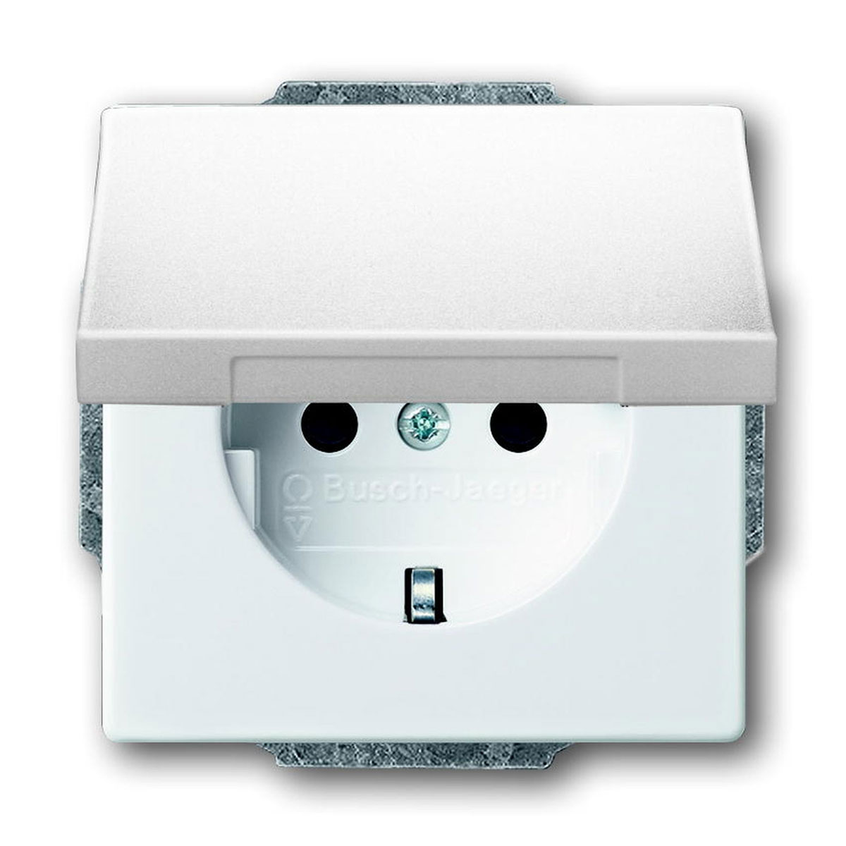 Busch-Jaeger SCHUKO-Steckdose Solo Klappdeckel