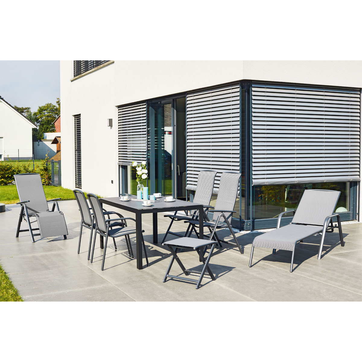 Haveson Gartentisch Atlanta 150 x 90 x 74 cm Bild 5