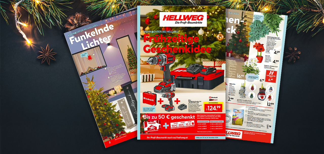 Beilage: Frühzeitige Geschenkidee, bis zu 50 Euro geschenkt und funkelnde Lichter