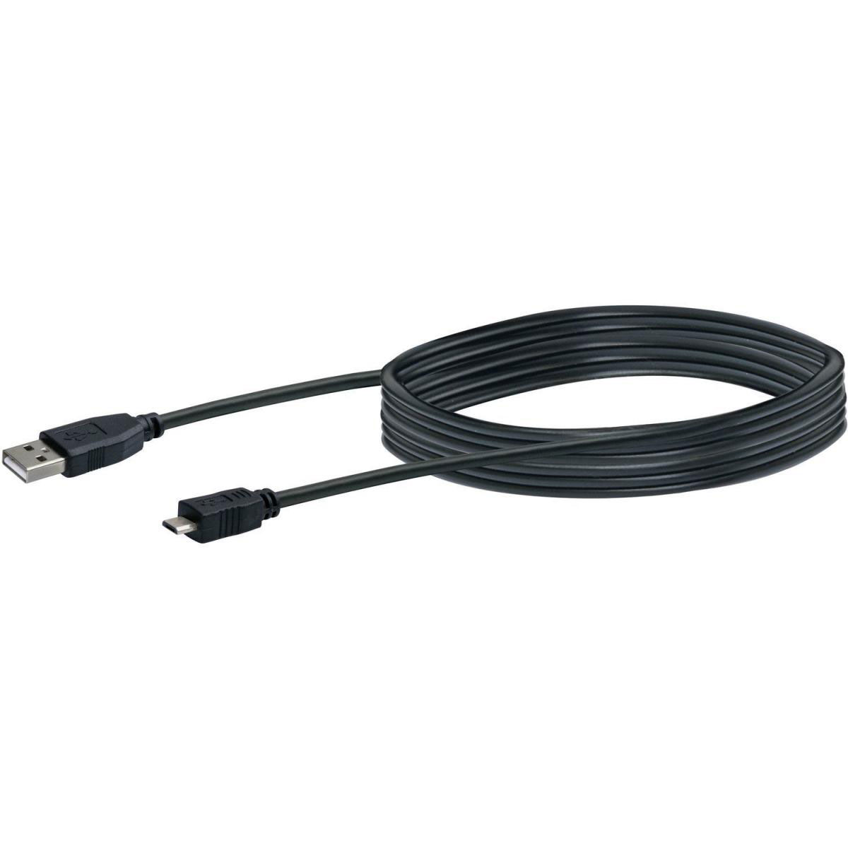 Schwaiger Micro-USB Anschluss- und Ladekabel 1 m schwarz Bild 1