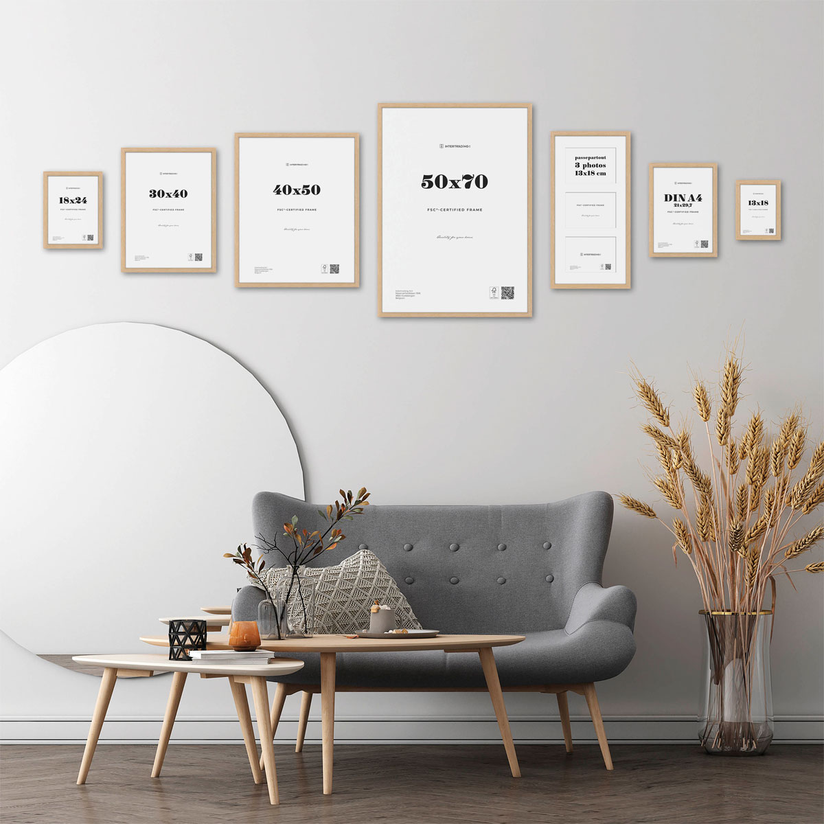 Bilderrahmen Quebec 50x70 cm Eiche Bild 3