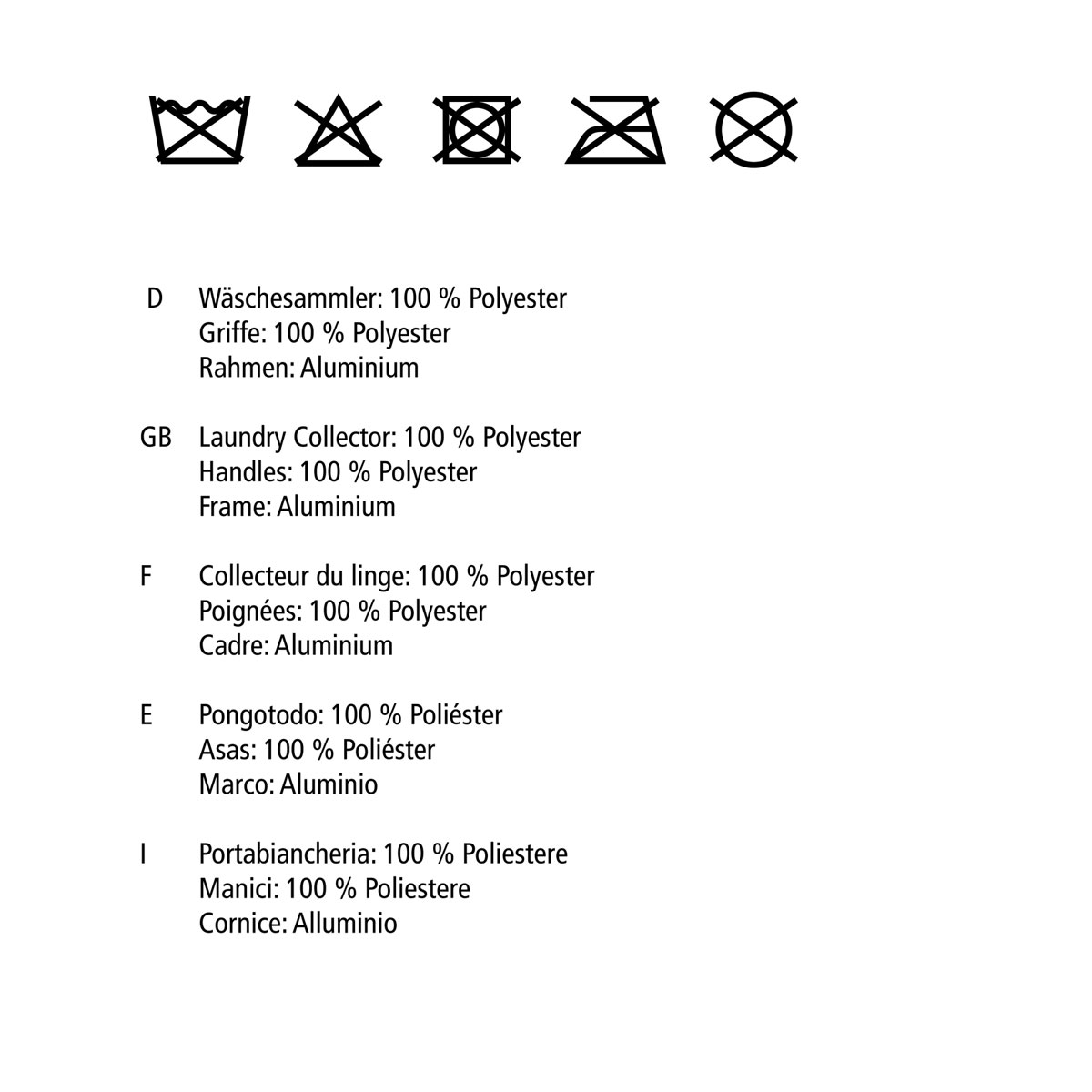 Wenko Wäschesammler Duo grau 120 l Bild 5