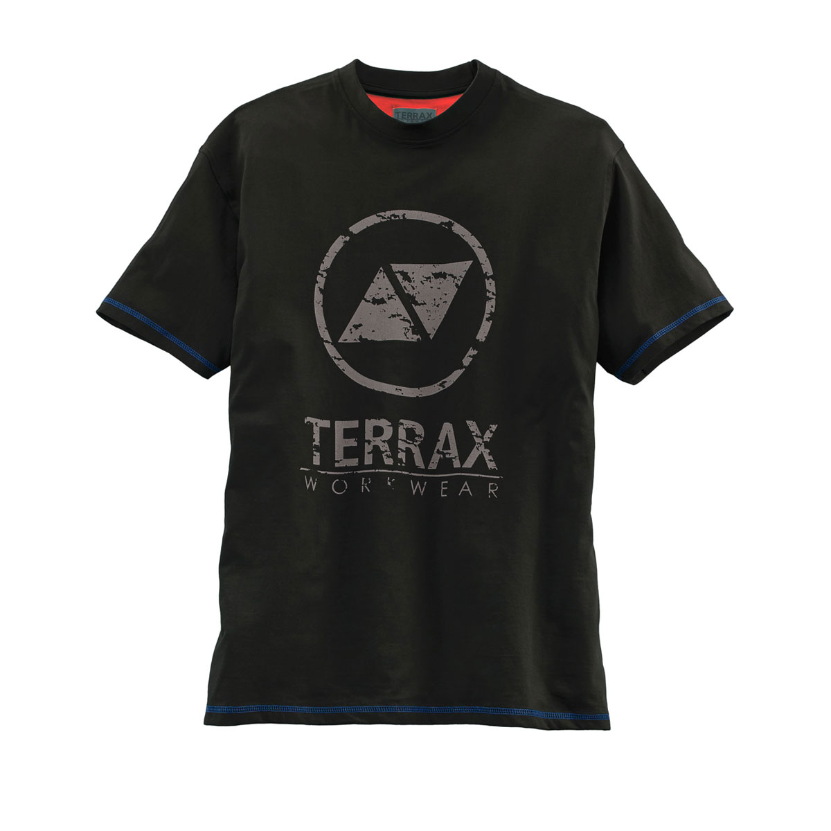Terrax Workwear T-Shirt schwarz-royal Größe XL
