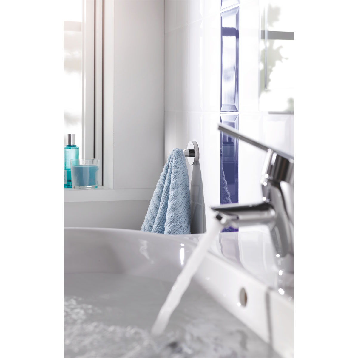 Grohe Bademantelhaken Essentials silber 4,5x Durchmesser 5,4 cm Bild 4