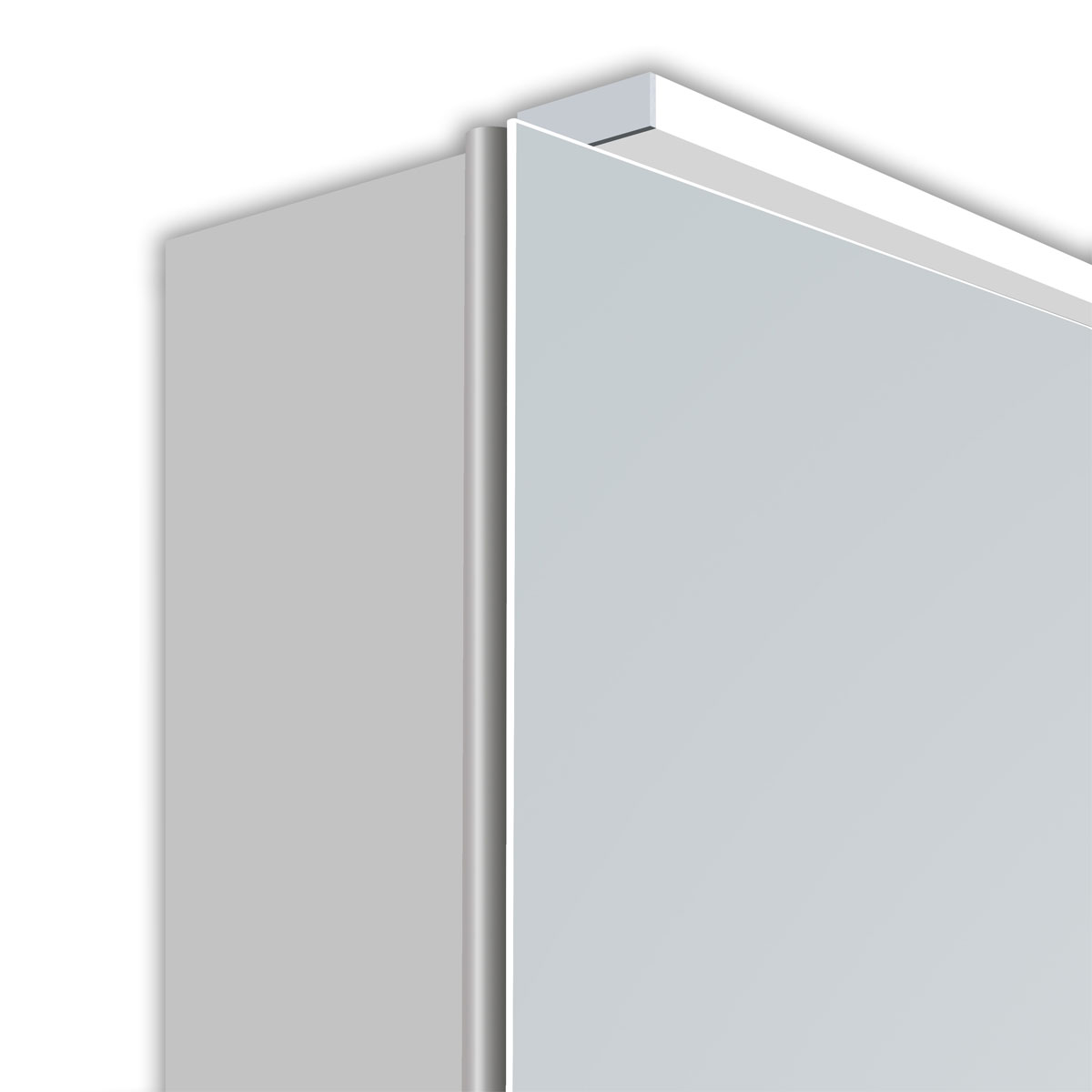 DSK  Design LED Spiegelschrank Aluminio Vegas 40 x 60 cm Bild 5