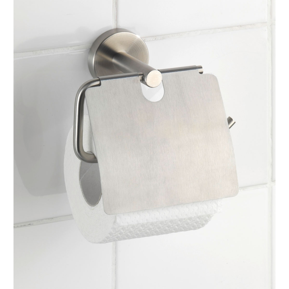 Wenko Toilettenpapierhalter Bosio mit Deckel Bild 2