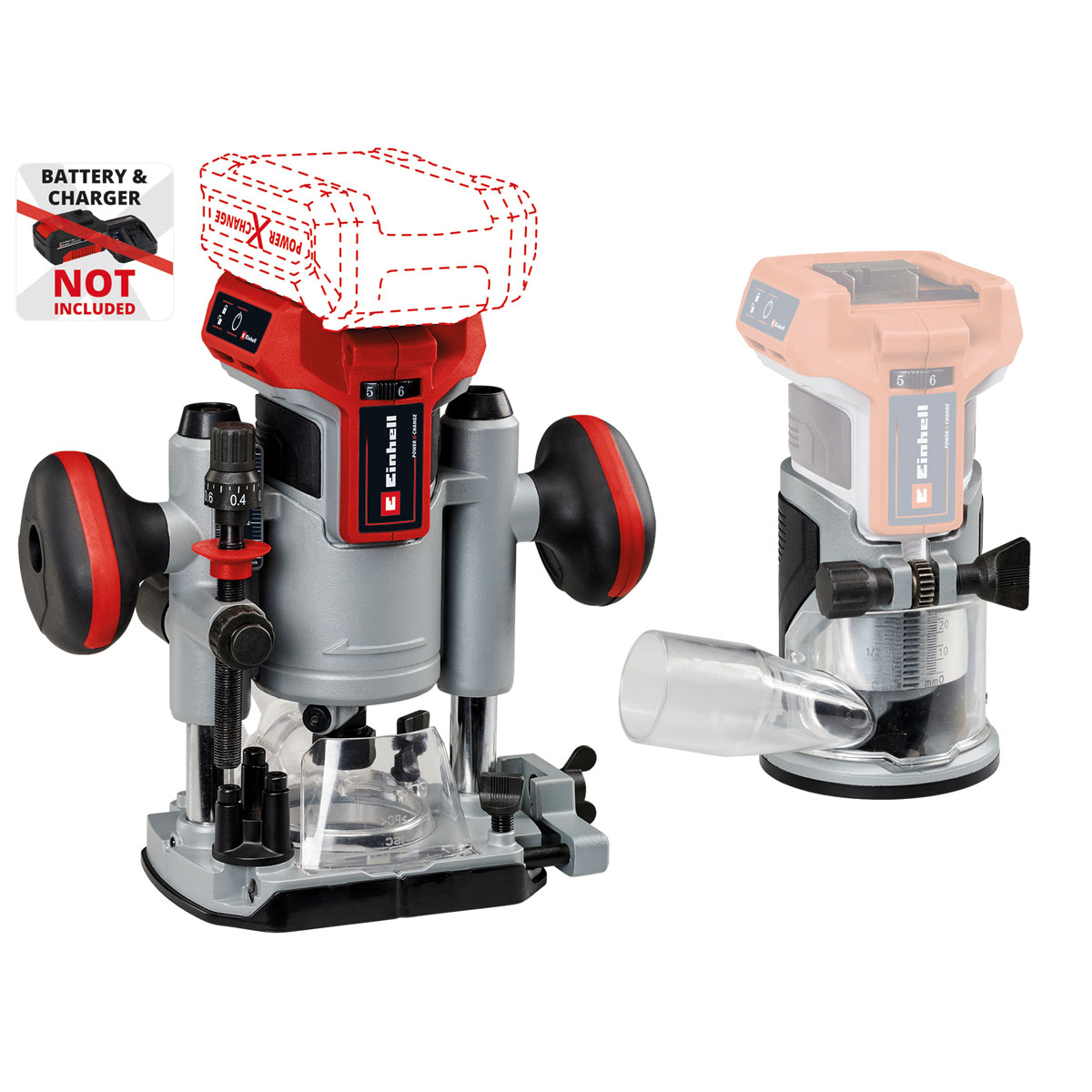 Einhell  Akku-Oberfräse /-Kantenfräse TP-RO 18 Set Li BL - Solo Bild 1