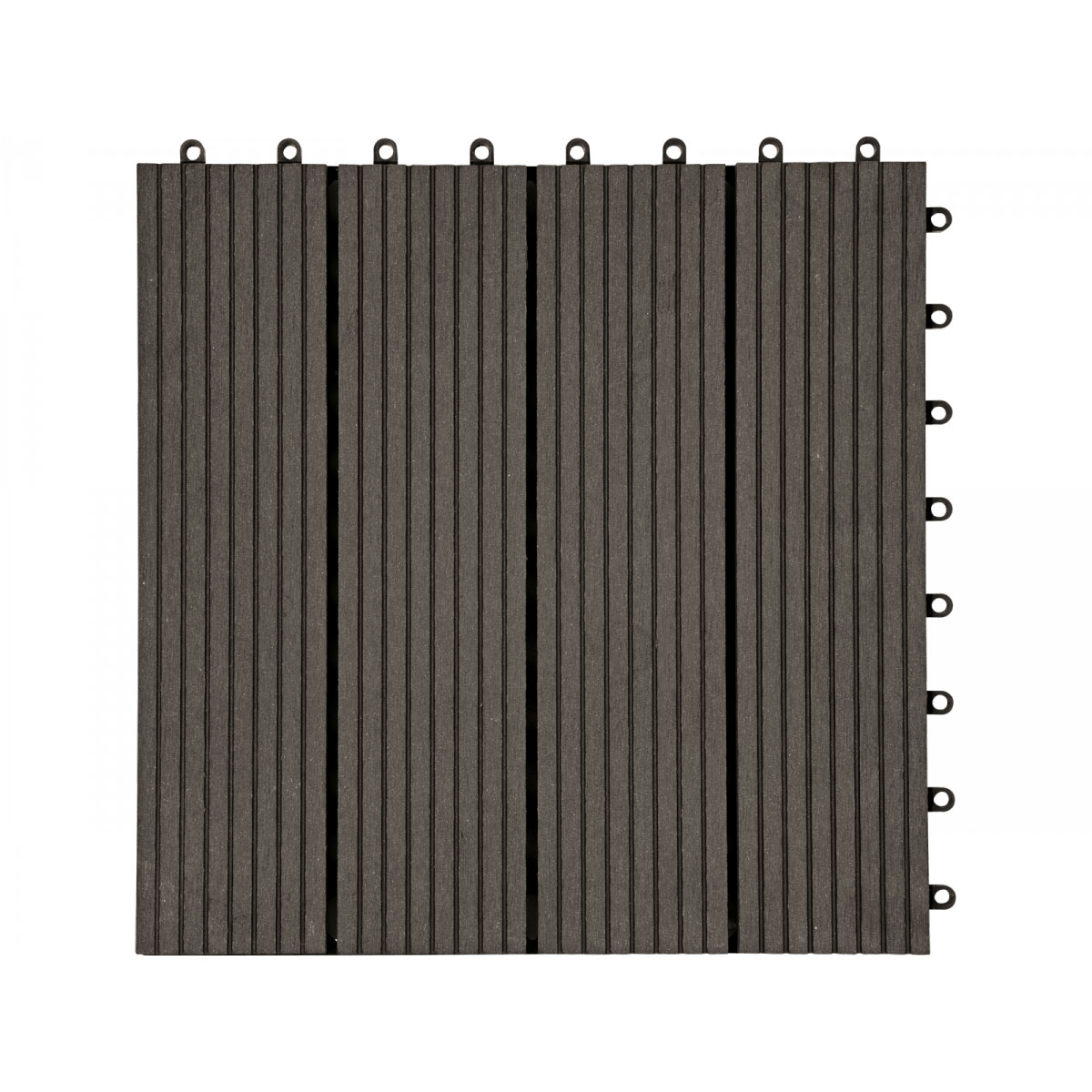 Hartmann WPC-Klickfliese anthrazit 30 x 30 cm