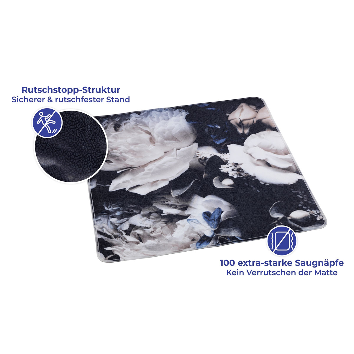 Wenko  Duscheinlage Peony 54 x 54 cm Bild 5