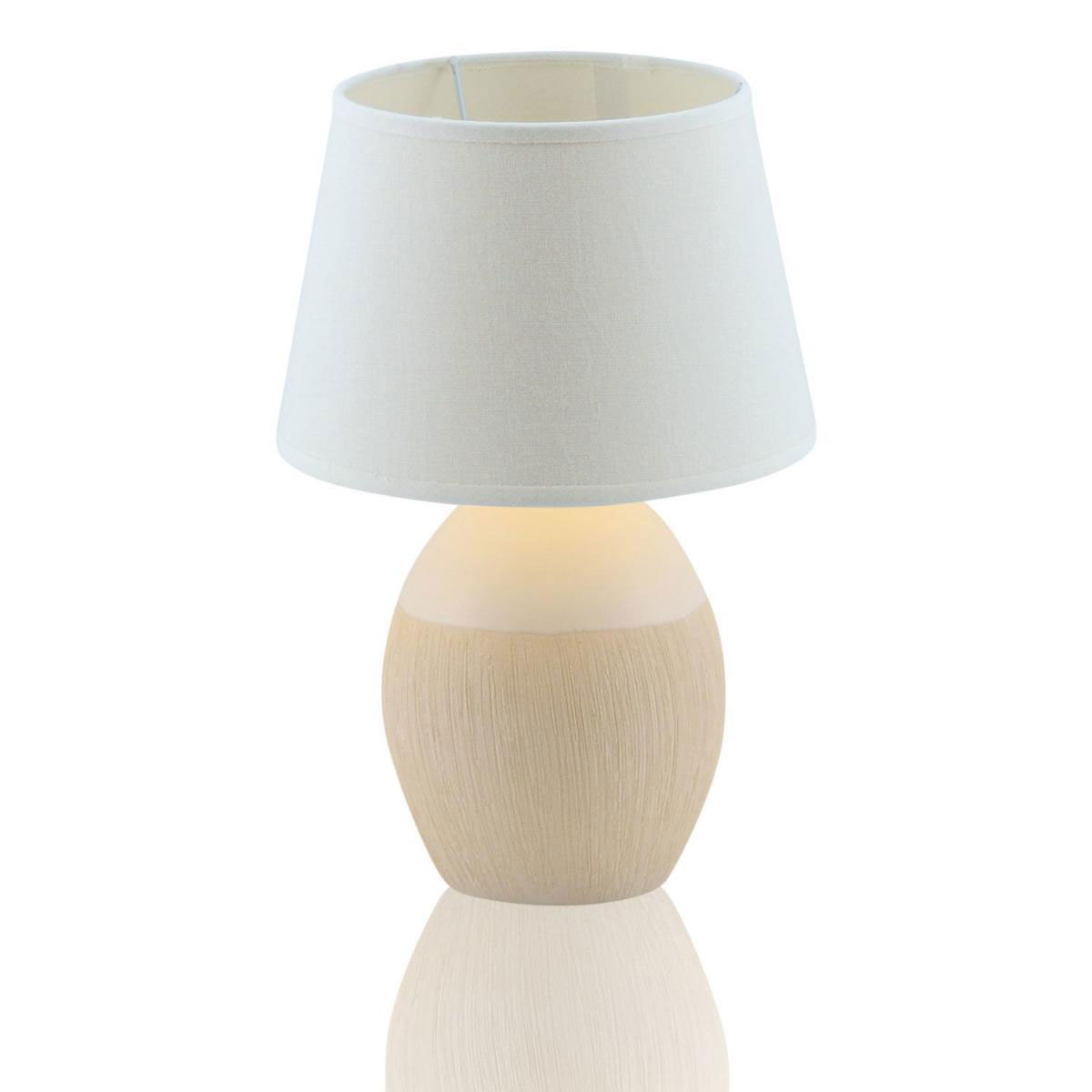 näve Tischleuchte Ceramics bauchig beige Bild 2