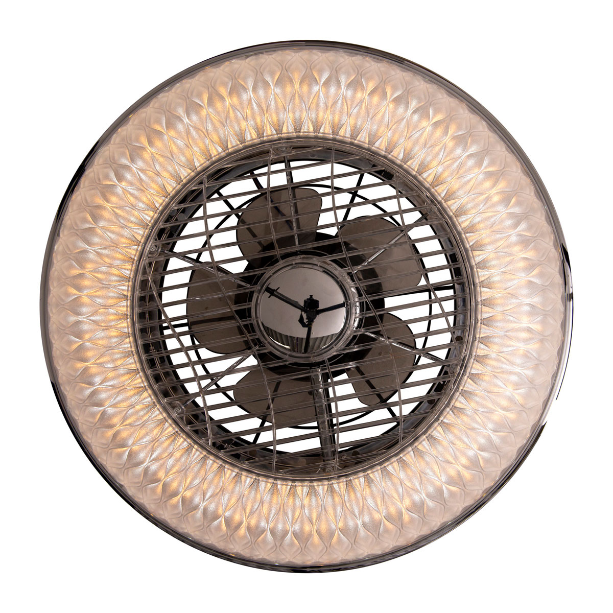 Naeve LED DL Viento Metall/KSklar/transparent LxBxH 55x55x20cm Bild 7