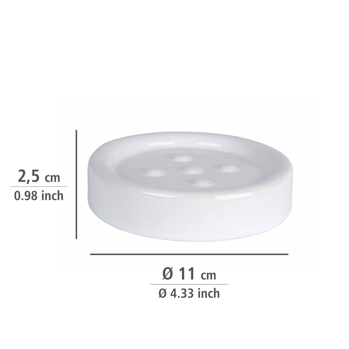 Wenko Seifenablage Polaris weiß Bild 4