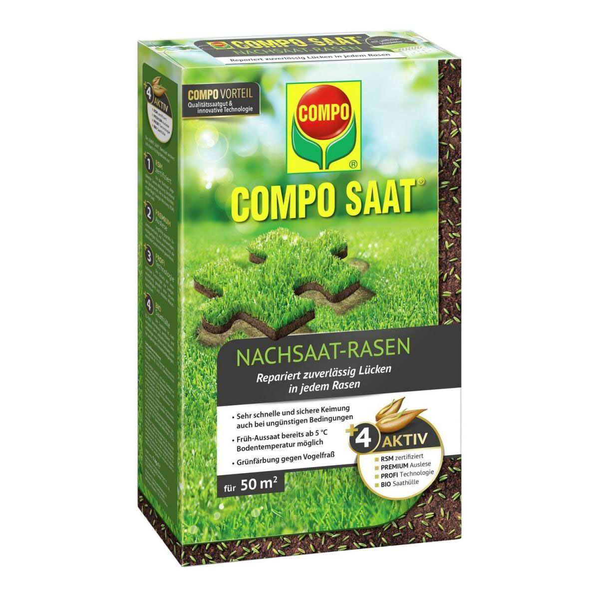 Compo SAAT Nachsaat-Rasen 1 kg für 50 m²