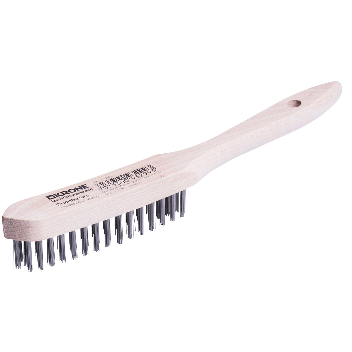 Krone  Stahl-Drahtbürste 3 reihig