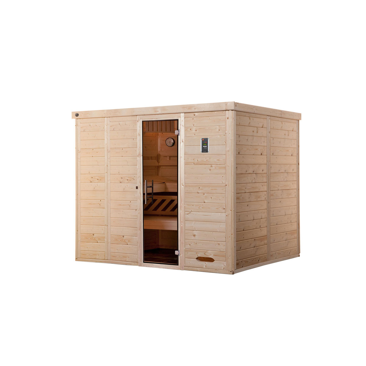 Weka  Premium Massivholz-Elementsauna Kemi Größe 4 Sparset 7,5 kW OS Bild 2