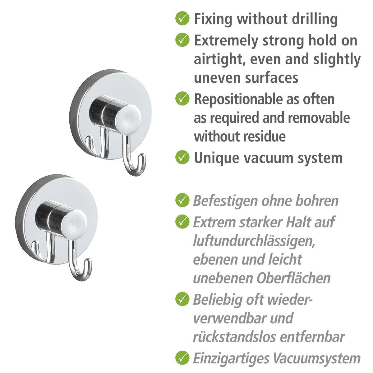 Wenko Vacuum-Loc Haken 2er Set Bild 4