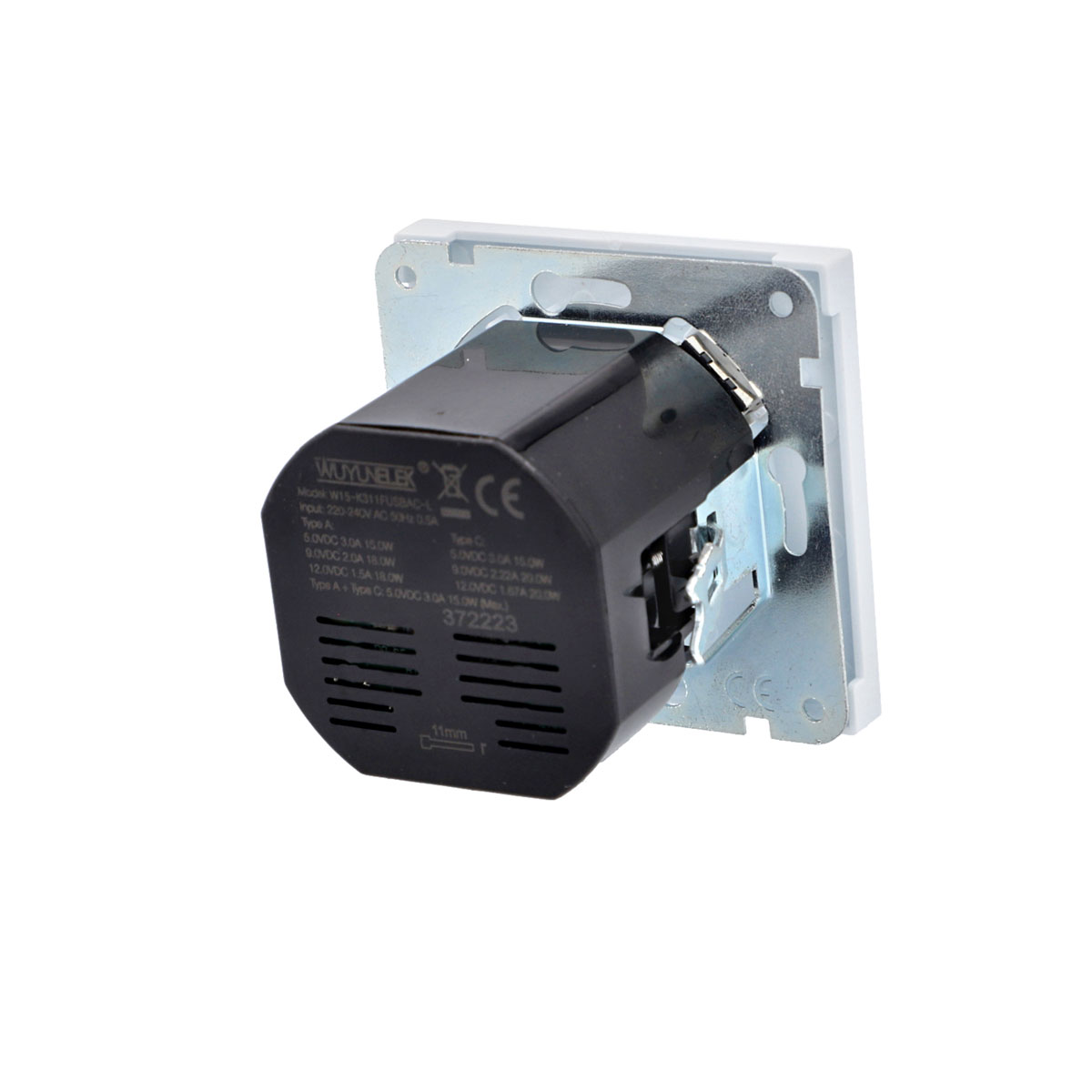 USB-Steckdose (A/C) Sao Paulo ultraweiß Bild 3