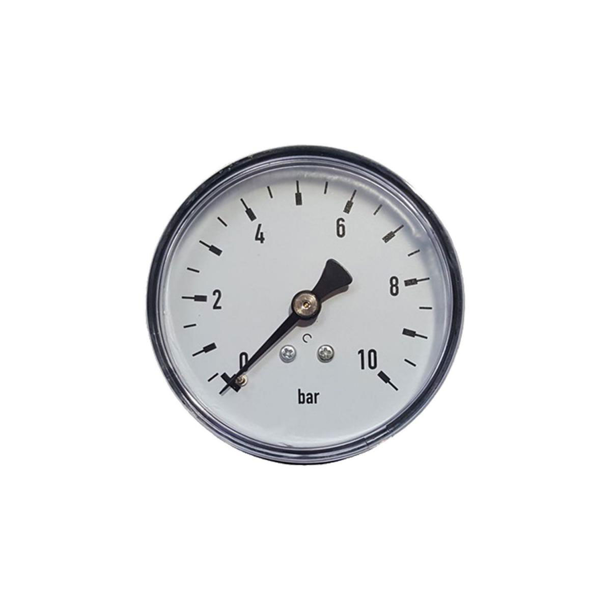 Manometer 0-10 Bar 1/4" Anschluß hinten