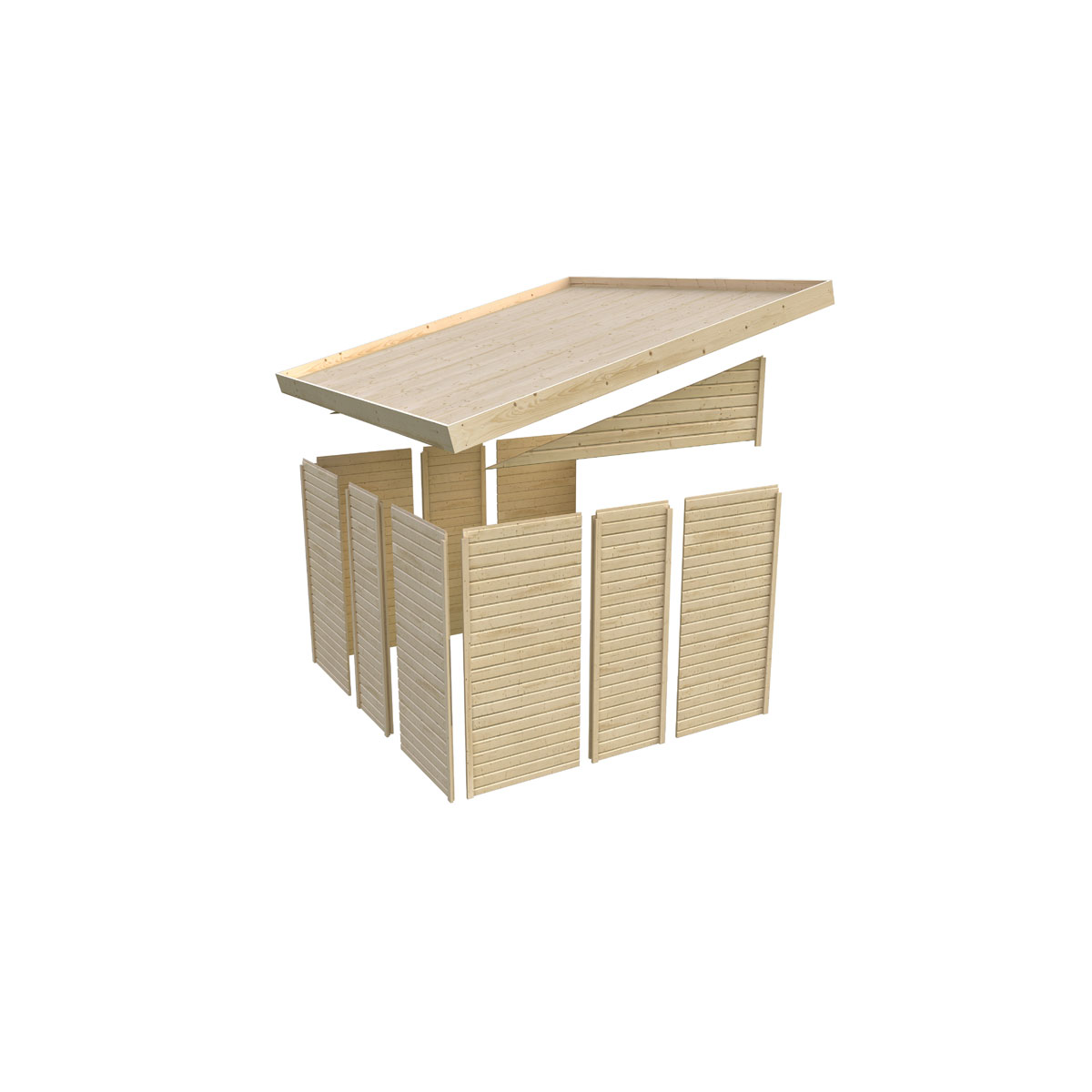 Karibu Gartenhaus Goerlitz naturbelassen Bild 10