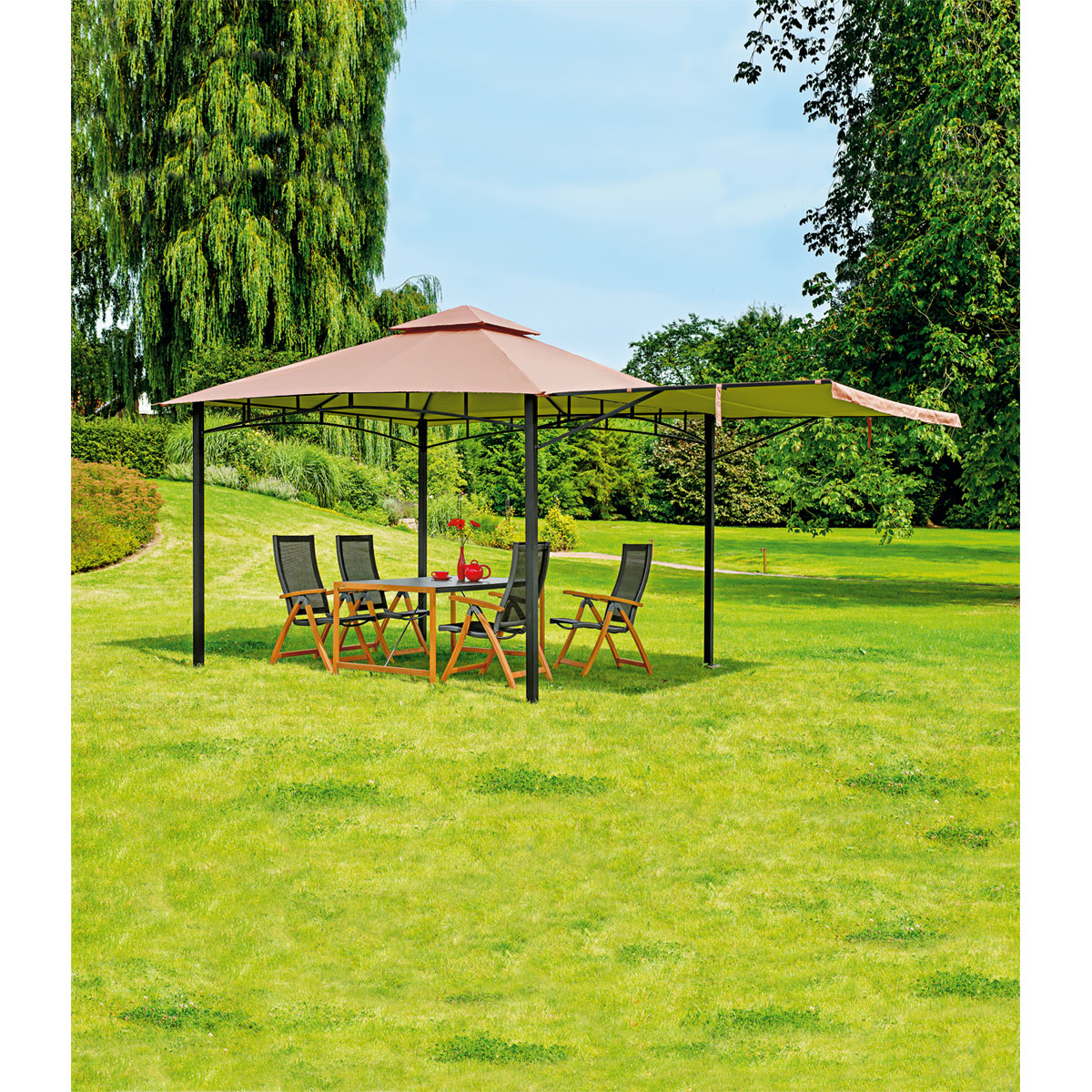 Haveson  Ersatzstreben-Komplettset von dem Seitenteil für die Pavillons mit ausklappbaren Seitenteil HHM 452354 und 918078 Bild 4