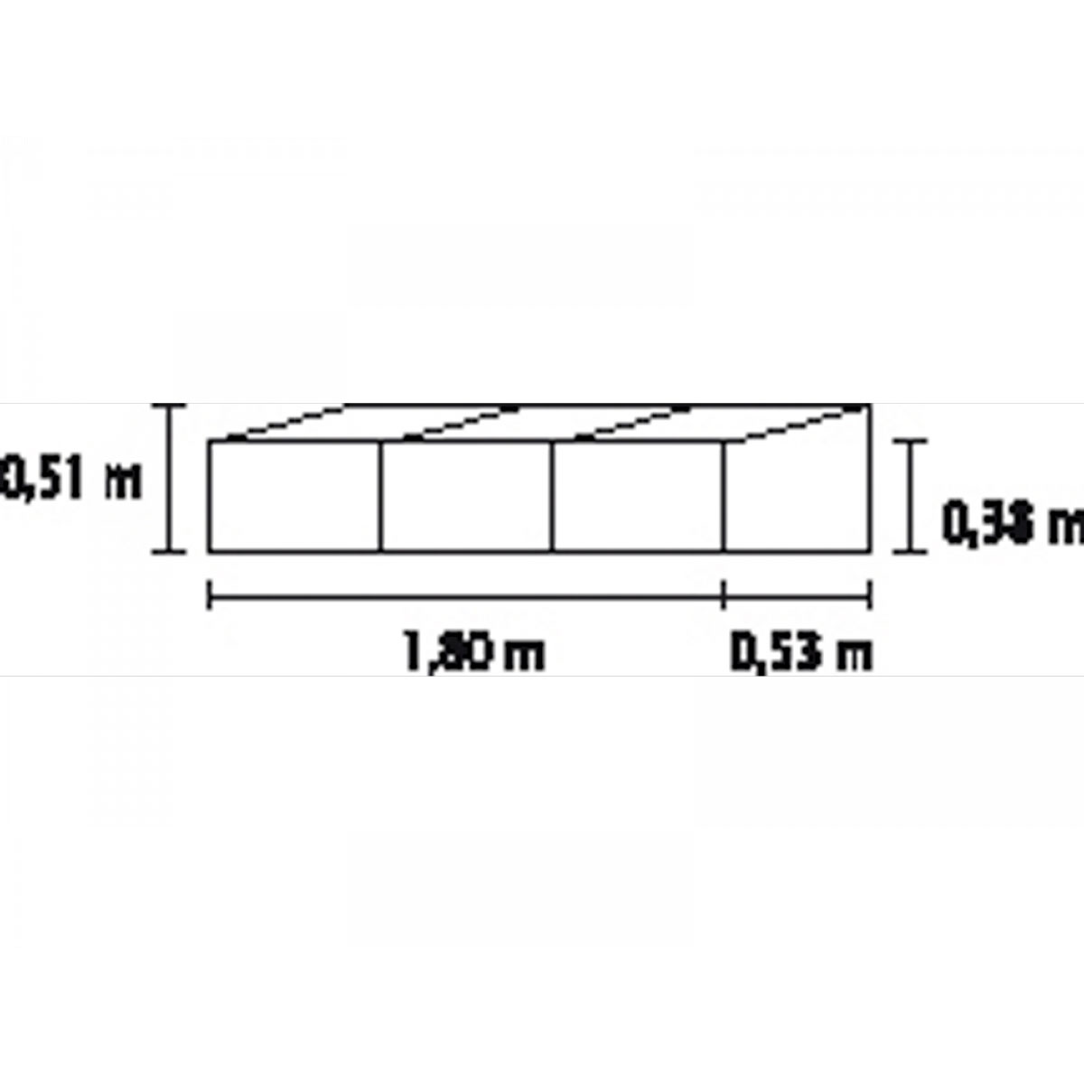 Vitavia Frühbeet Gaia 3X 180 x 51 x 53 cm transparent Bild 2