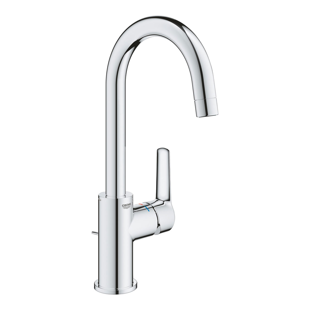 Grohe Start – Waschtischarmatur in Größe L mit Zugstangen-Ablaufgarnitur – Chrom