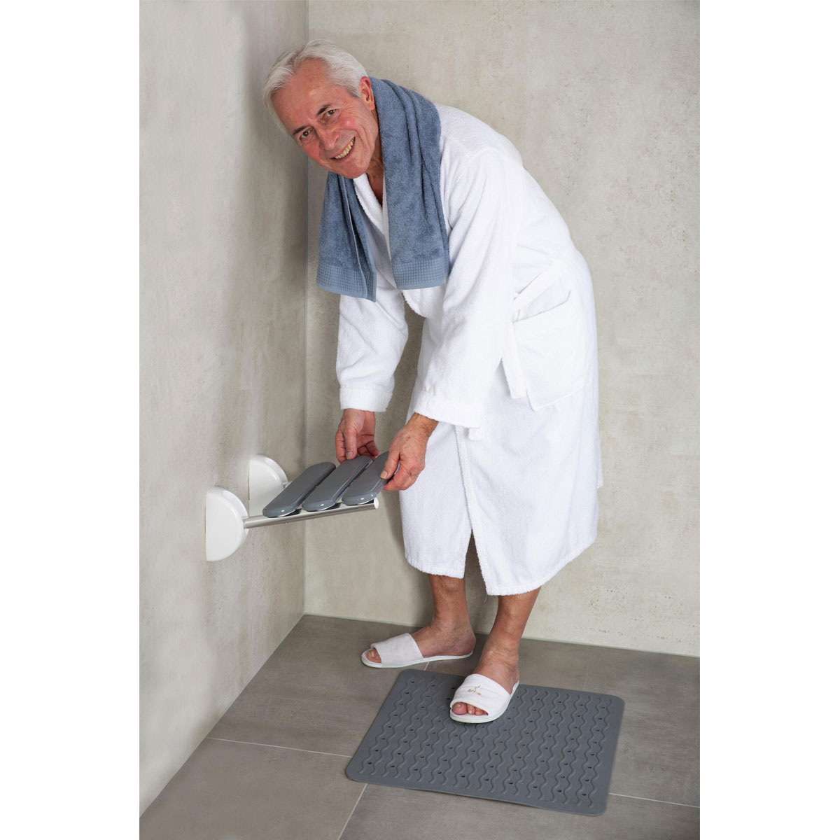 Ridder  Duschklappsitz Pro grau Bild 2