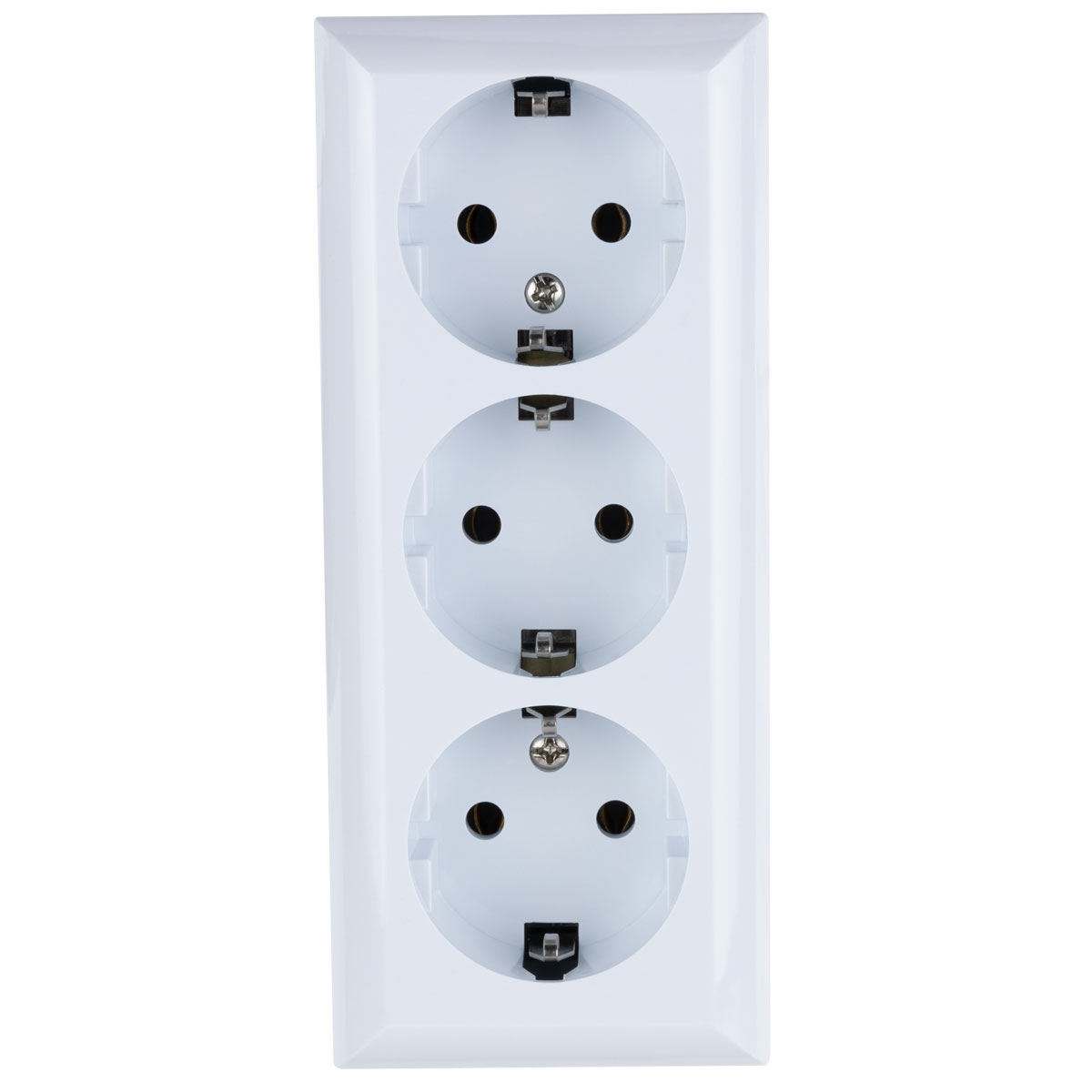 REV Ritter AP-Schalterprogramm PlanoLuxe weiß Steckdose 3-fach