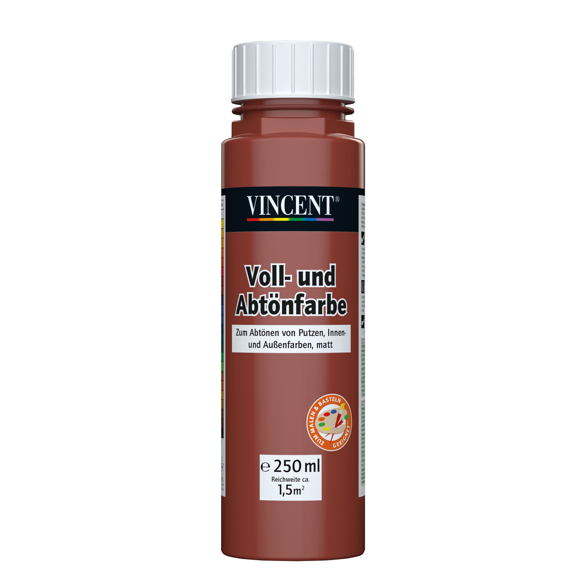 Vincent Voll- und Abtönfarbe bordeauxrot 0,25 L