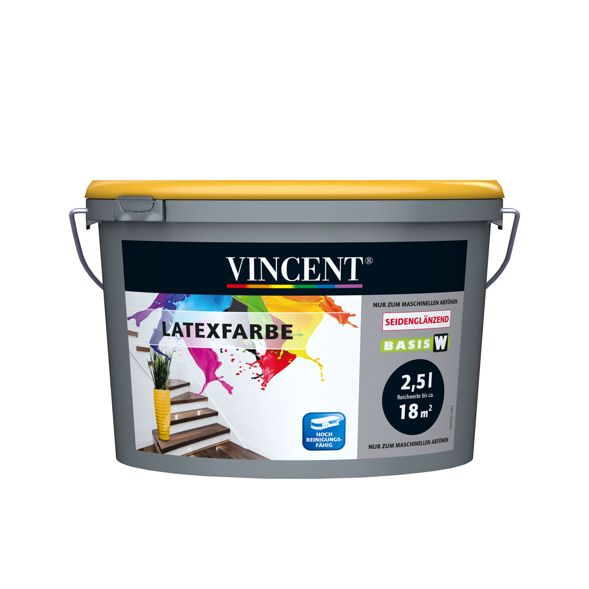 Vincent  WandfarbeLatexfarbe MIX IT! seidenglänzend 2,5 l