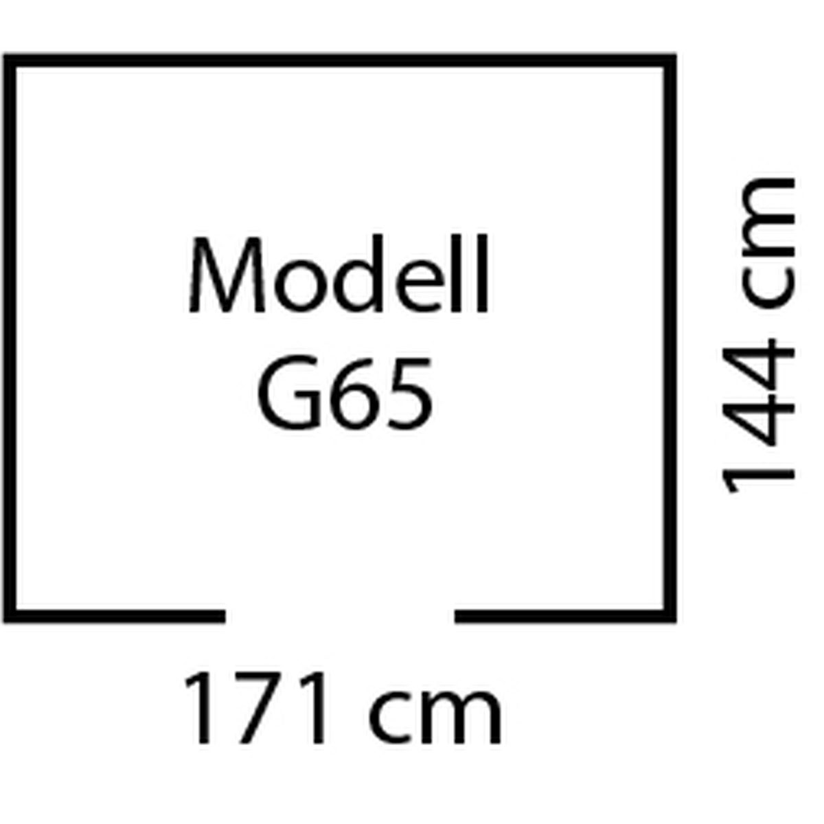 Globel Gerätehaus Dream 2,5m² anthrazit Bild 7