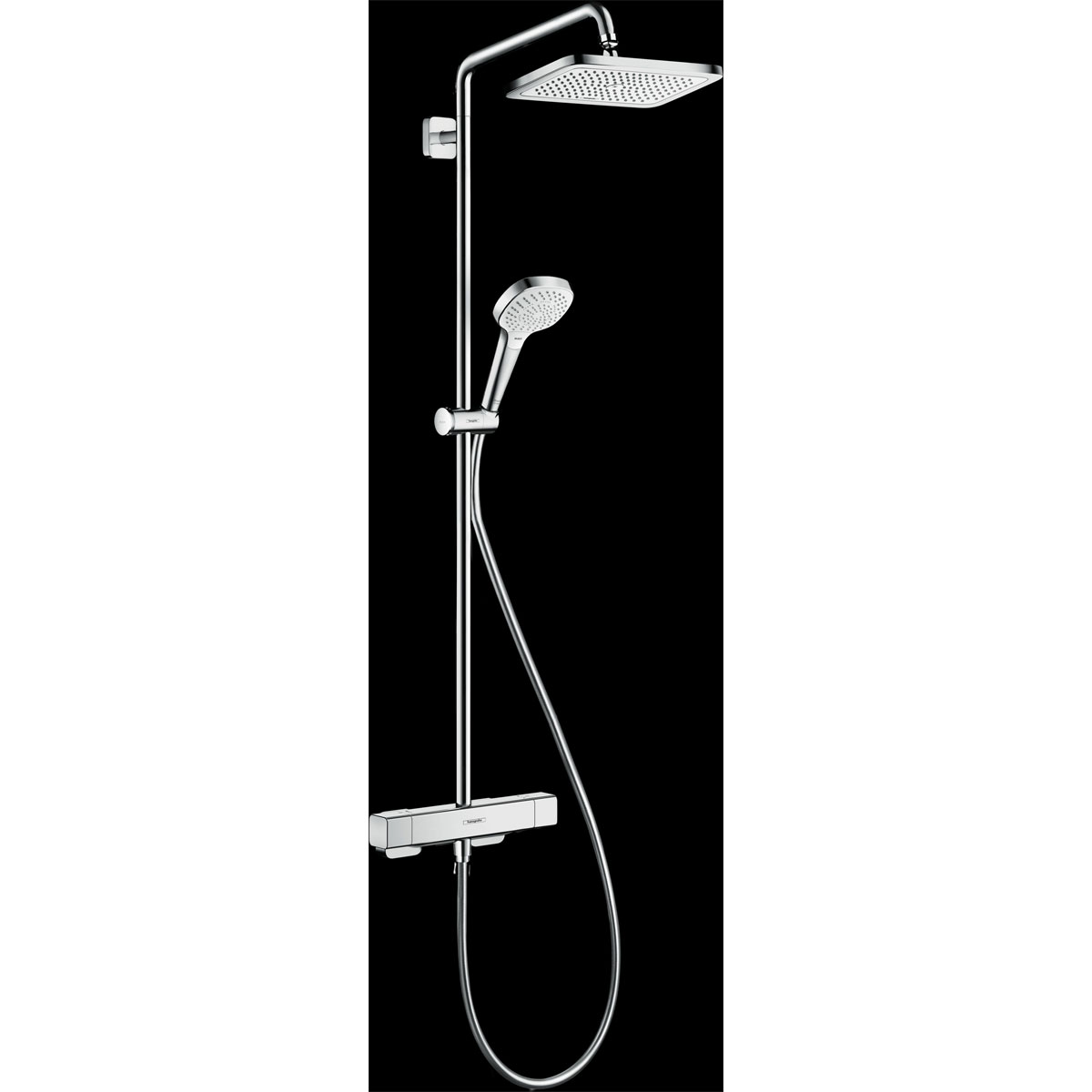 Hansgrohe Duschsystem 280 Croma E 1 Strahlart mit Thermostat Ecostat E Chrom