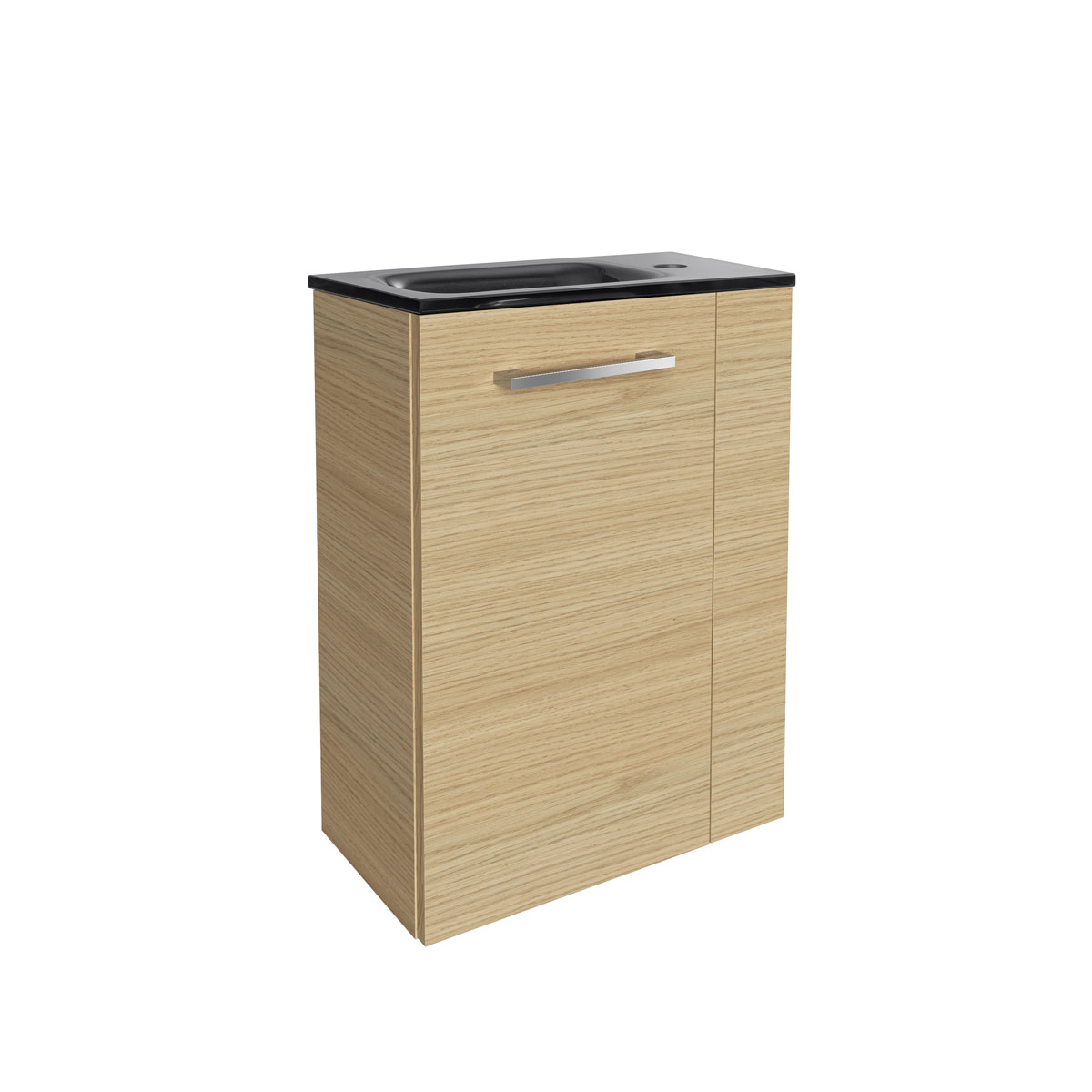 Fackelmann  Gäste-WC Waschtischunterschrank links SBC 440 x 600 x 243 mm Sandeiche Bild 5