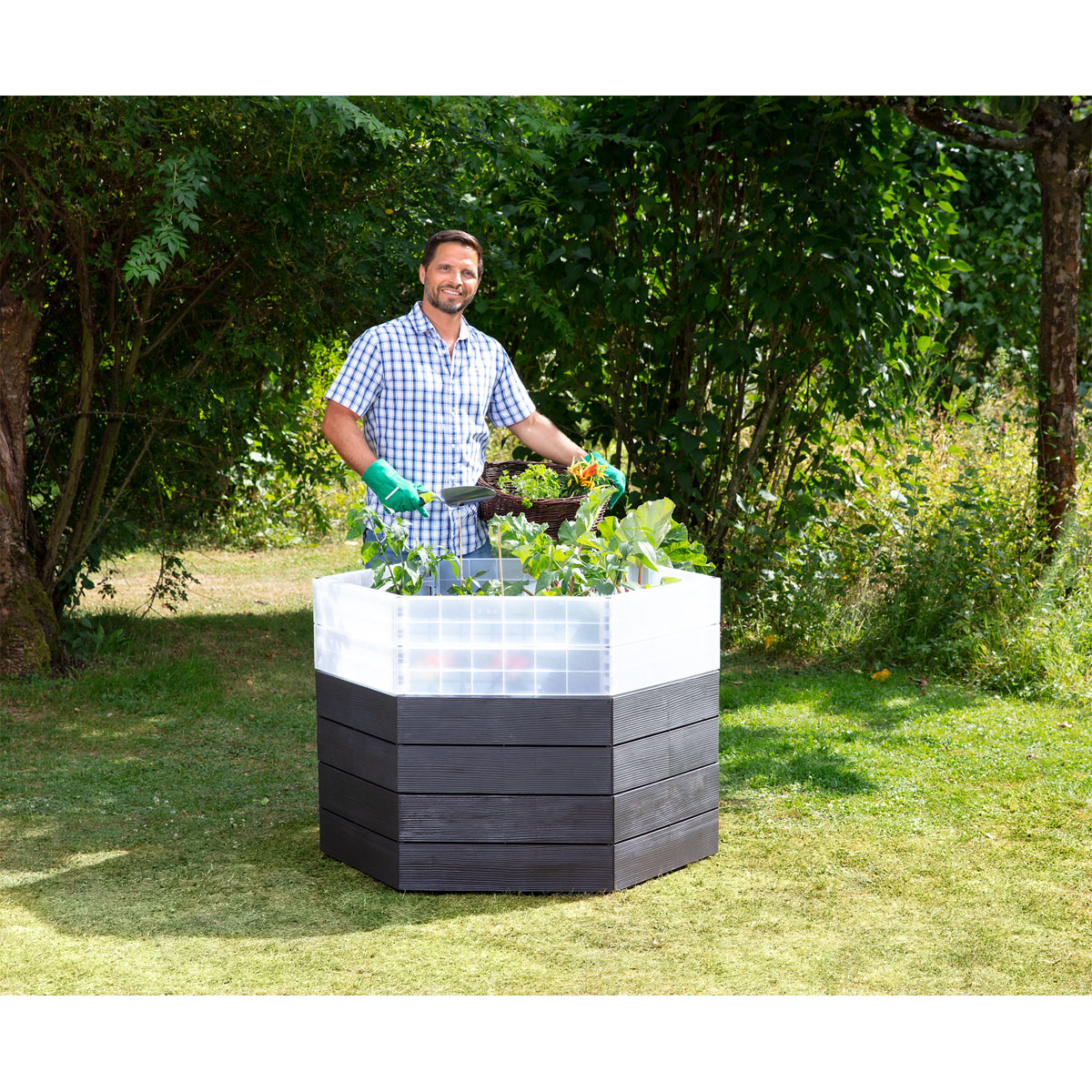 Garantia Hochbeet ERGO Turbo L 75 Wood inkl FLORA Bild 5