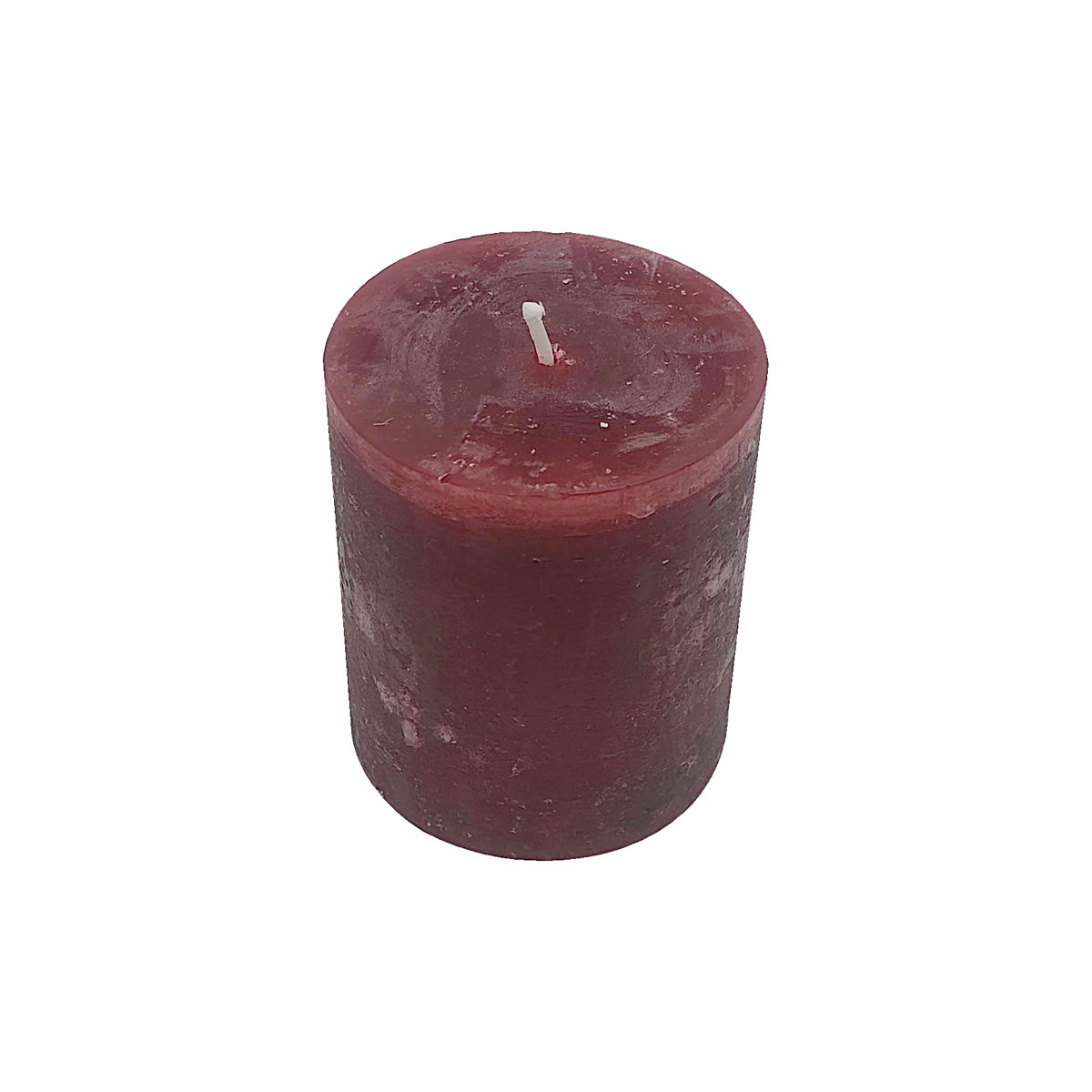 Ambientis Rustikkerze 68 x 80 mm dunkelrot Frostfinish