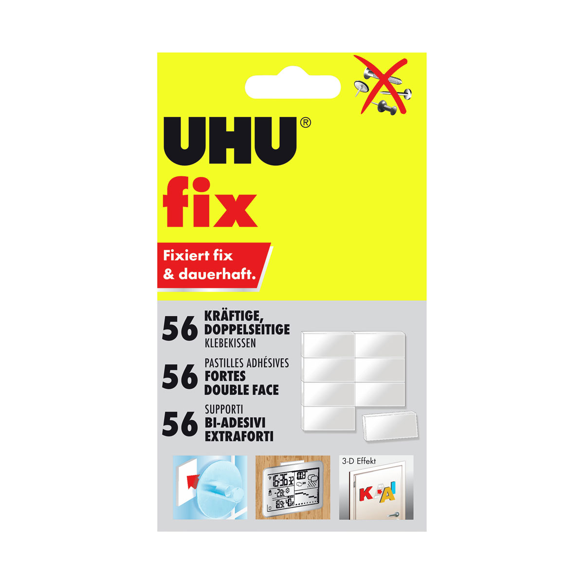 UHU  Klebepads „fix“, 56 St.