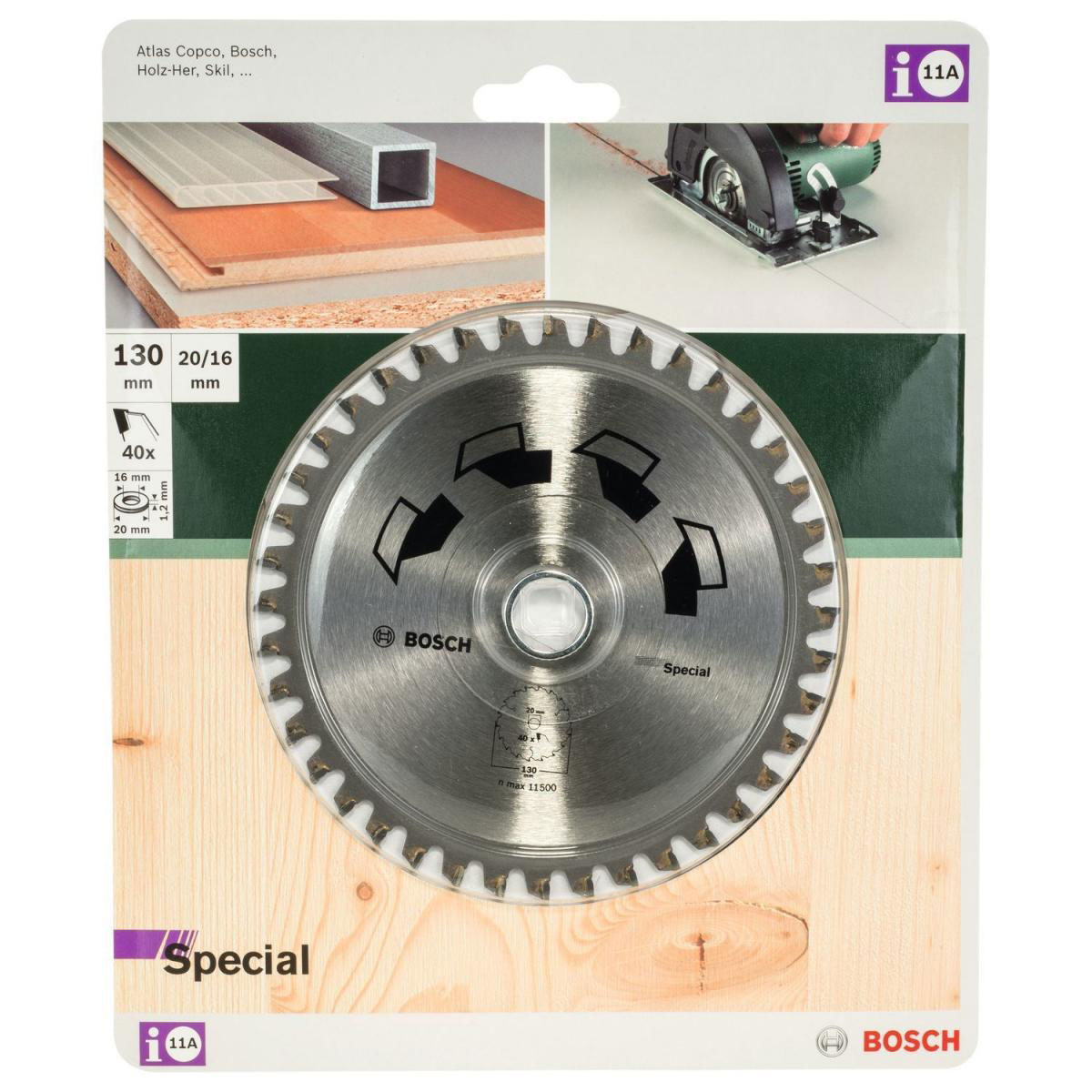 Bosch  DIY Kreissägeblatt Special Z40 130 mm Bild 2