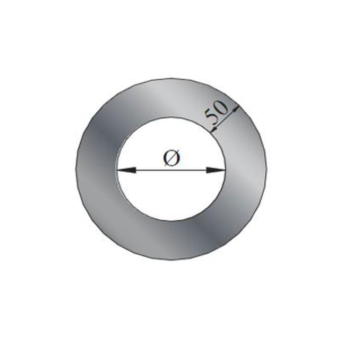 Rosette 5 cm DM 135 mm schwarz
