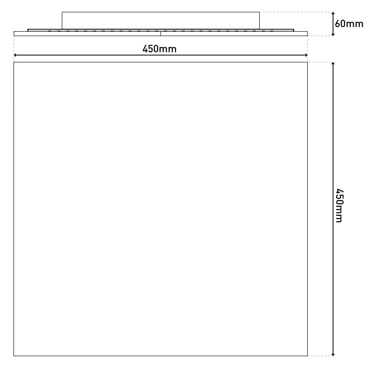 Naeve LED DL Luga Metall/KS buntLxBxH: 45x45x6cm dimmbar Bild 12