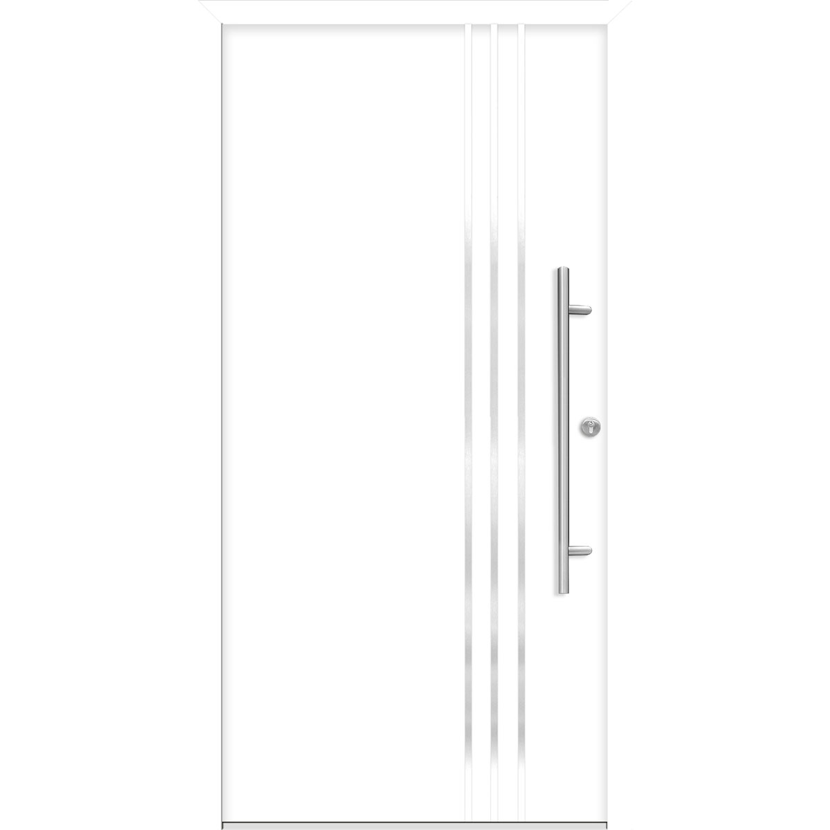 SplenDoor Premium-Haustür Passivedoor Kalmar energiesparend weiss 100 x 210 cm rechts