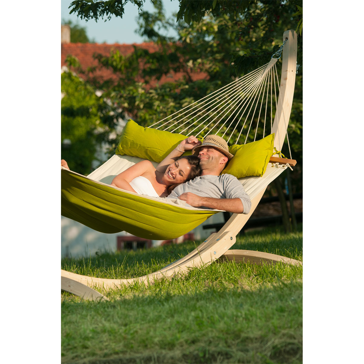 La Siesta Gefütterte Kingsize-Stabhängematte Alabama Avocado Bild 2