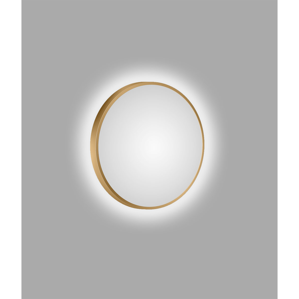 DSK  Design LED Lichtspiegel Silver Barbier Gold Dm 50 cm Bild 3