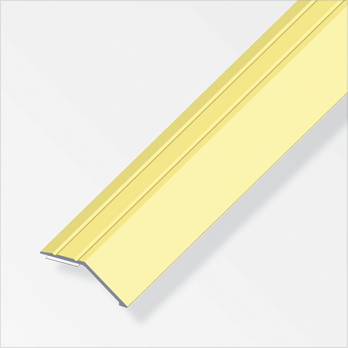 Alfer Niveauausgleichsprofil 8 mm 1m selbstklebend messing Bild 1