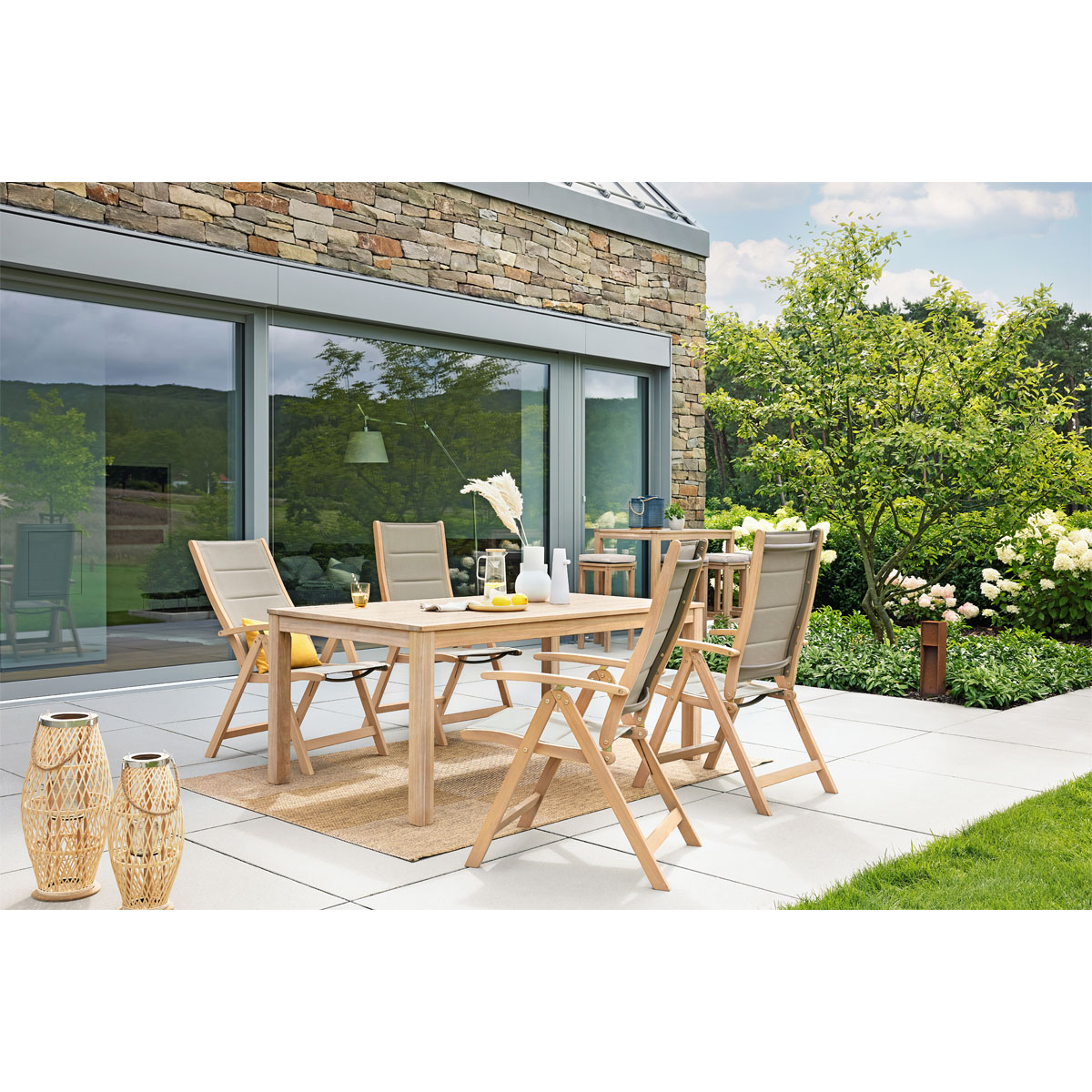 Haveson Gartentisch Mykonos Akazienholz 180 x 75 x 100 cm Bild 8